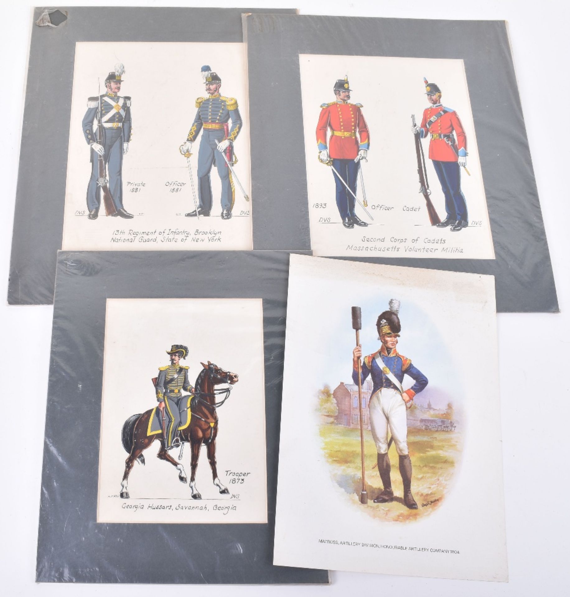 13x Imperial German c.1910 Original Colour Prints of Uniforms - Image 4 of 4
