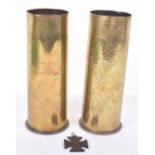 Pair of Brass Shell Cases