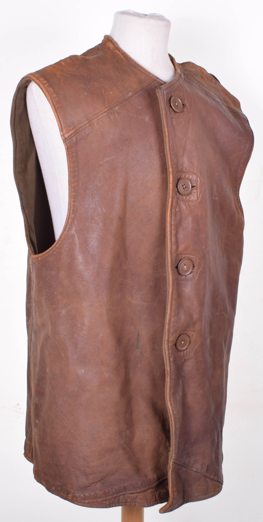 WW2 British Leather Jerkin - Image 3 of 8