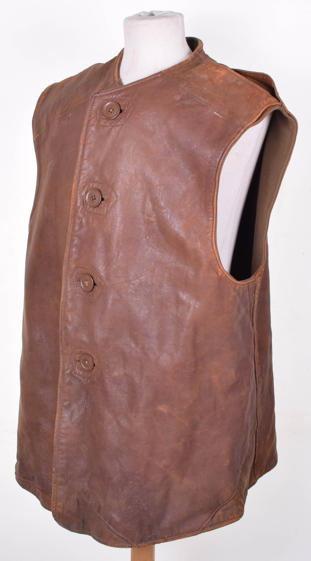 WW2 British Leather Jerkin - Image 2 of 8