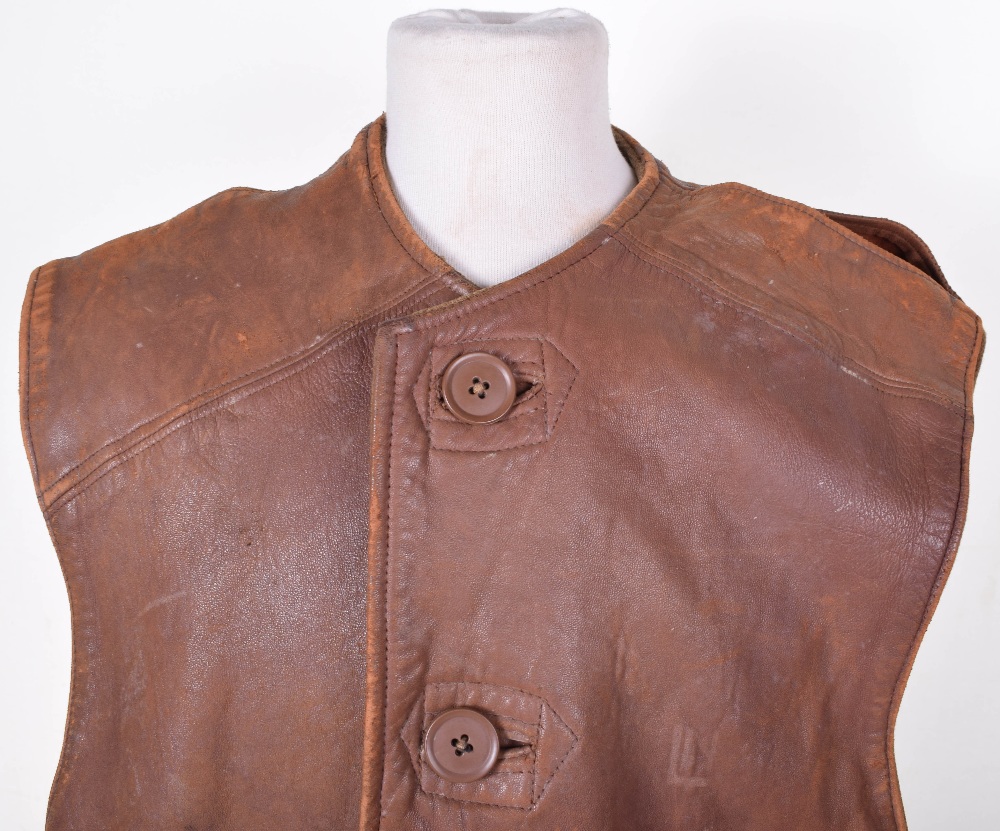 WW2 British Leather Jerkin - Image 6 of 8