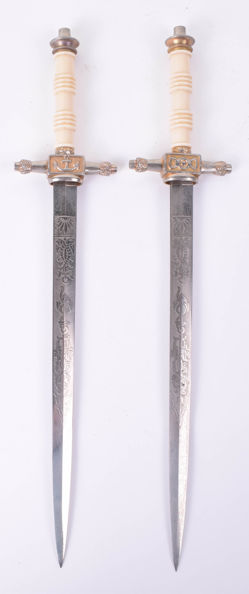 2x Dutch Naval Officers Daggers