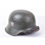 WW2 German Army M-42 Steel Combat Helmet