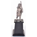 British WW1 Silver Presentation Model of a Highland Soldier