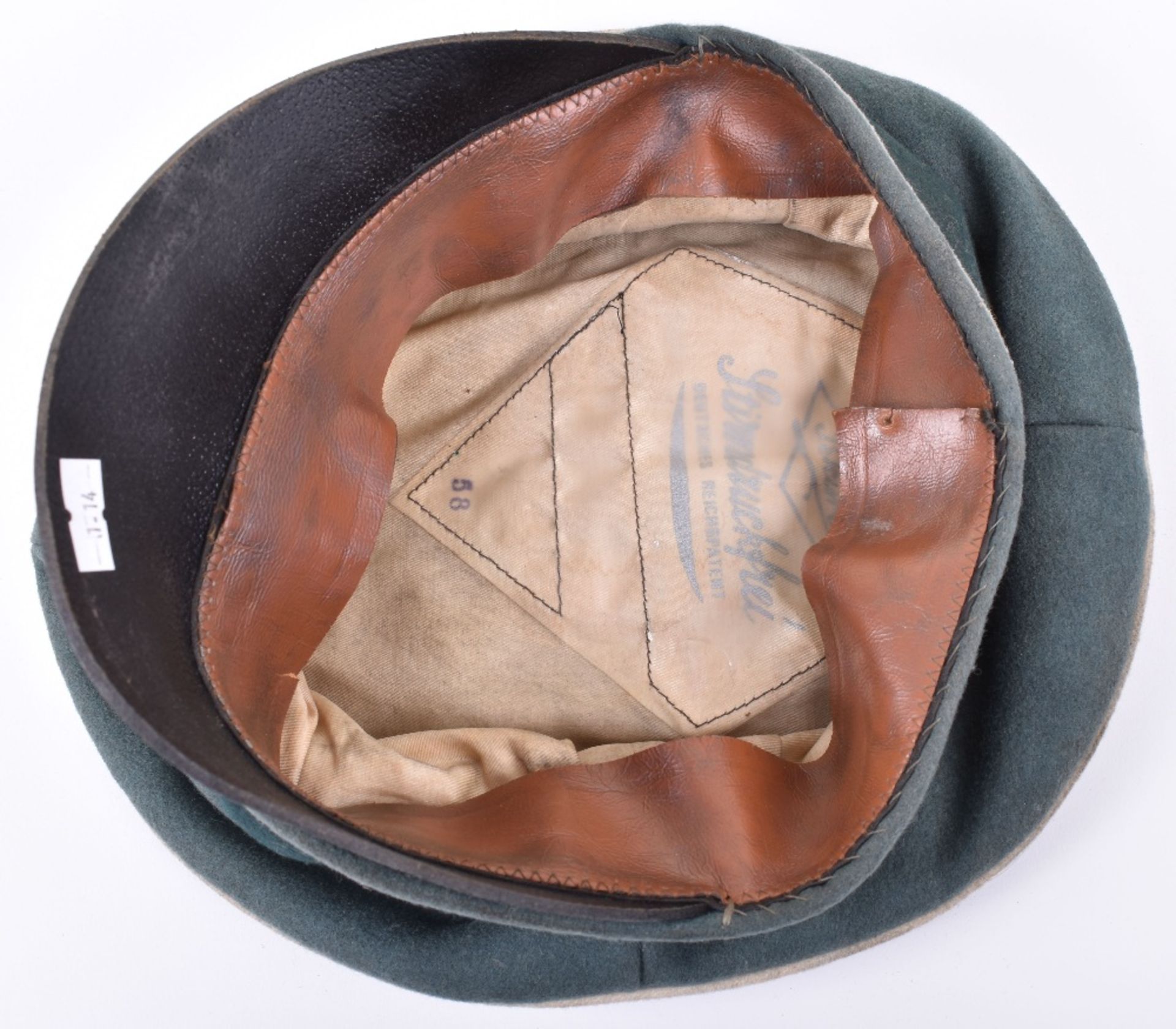 WW2 German Infantry Officers Crusher Pattern Peaked Cap - Image 2 of 2