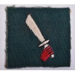 WW2 39th Indian Infantry Division Cloth Formation Sign