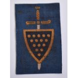WW2 Devon & Cornwall County Division / 73rd Independent Infantry Brigade Cloth Formation Sign