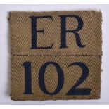 WW2 Home Guard Cloth District Formation Sign