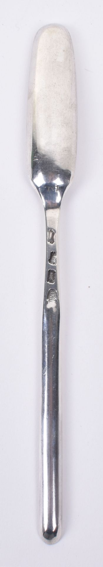 A George II silver marrow scoop, London 1746 by John King - Image 2 of 3