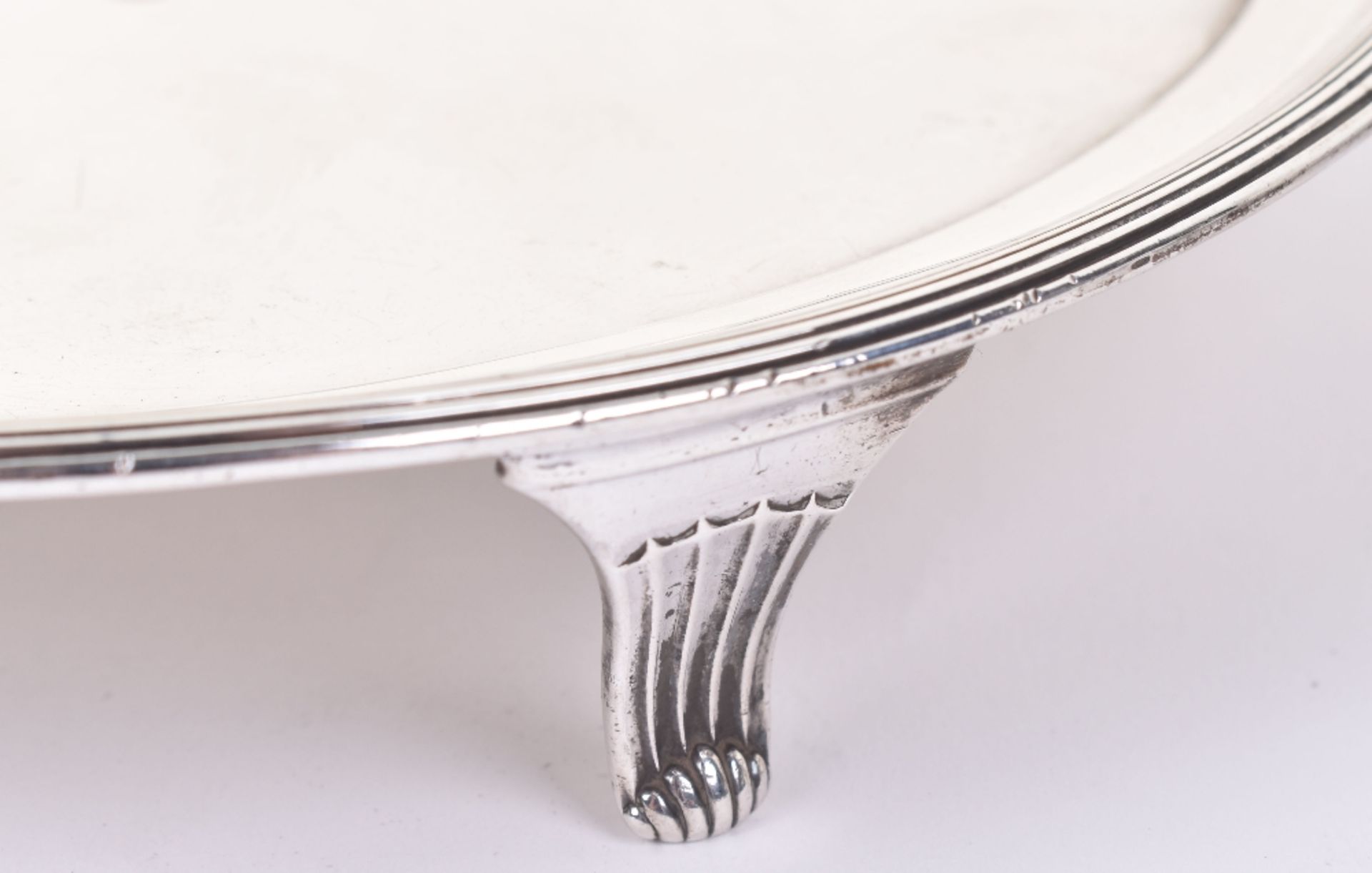 A pair of George III silver salvers, by Peter & Anne Bateman 1795 - Image 3 of 5