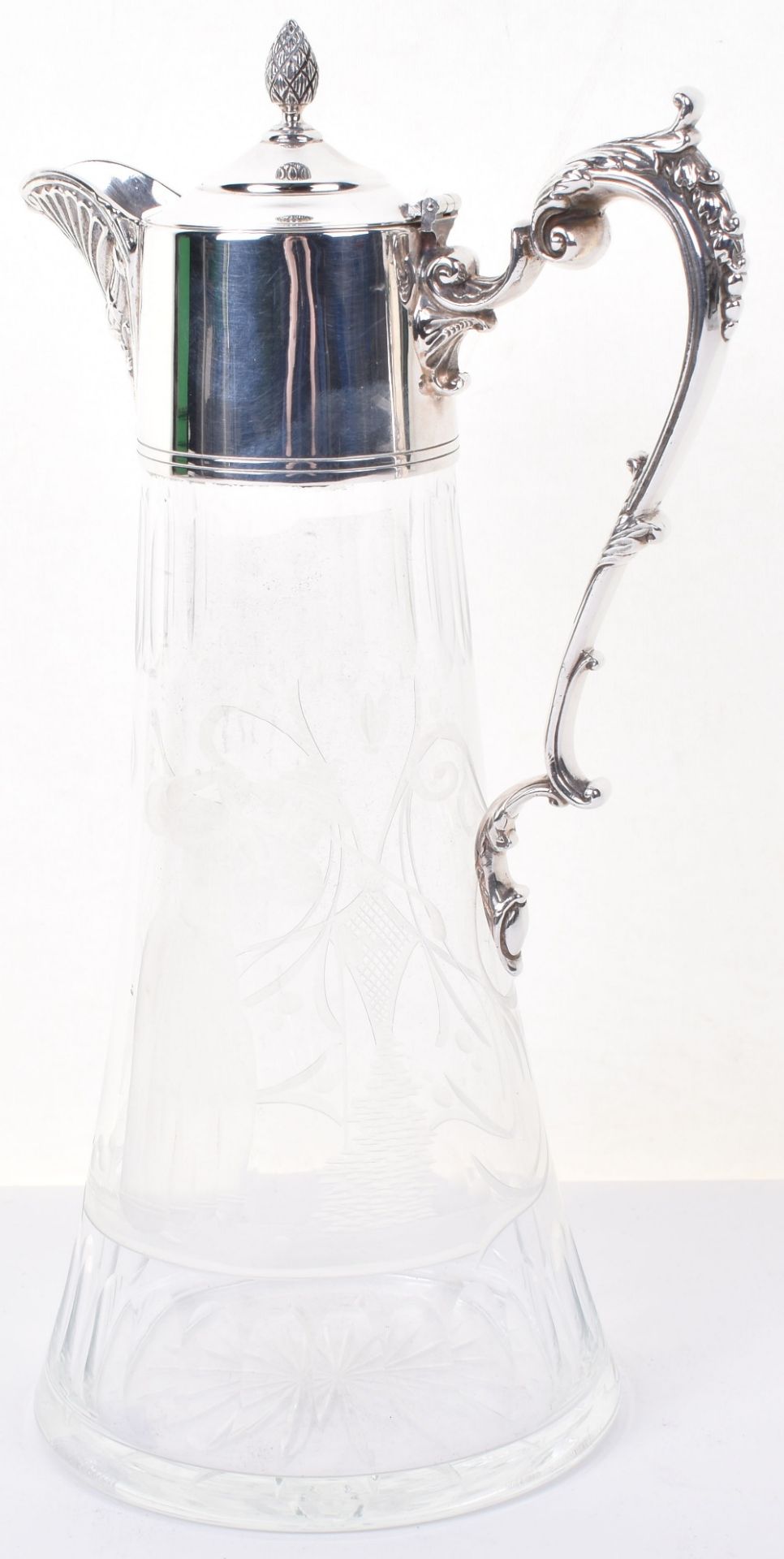 A modern silver mounted claret jug, London 2000 - Image 2 of 7