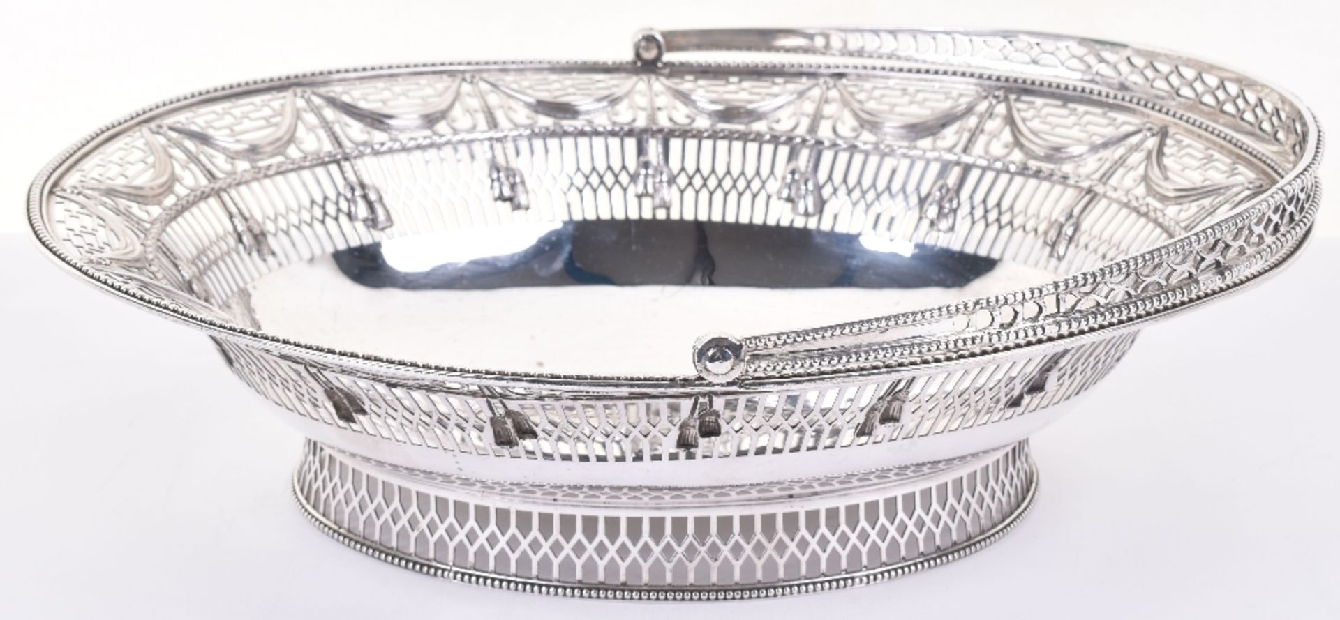 A George III silver basket, 1777, by Benjamin Montigue