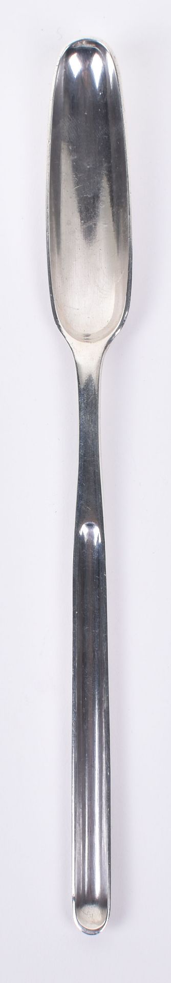 A George II silver marrow scoop, London 1746 by John King