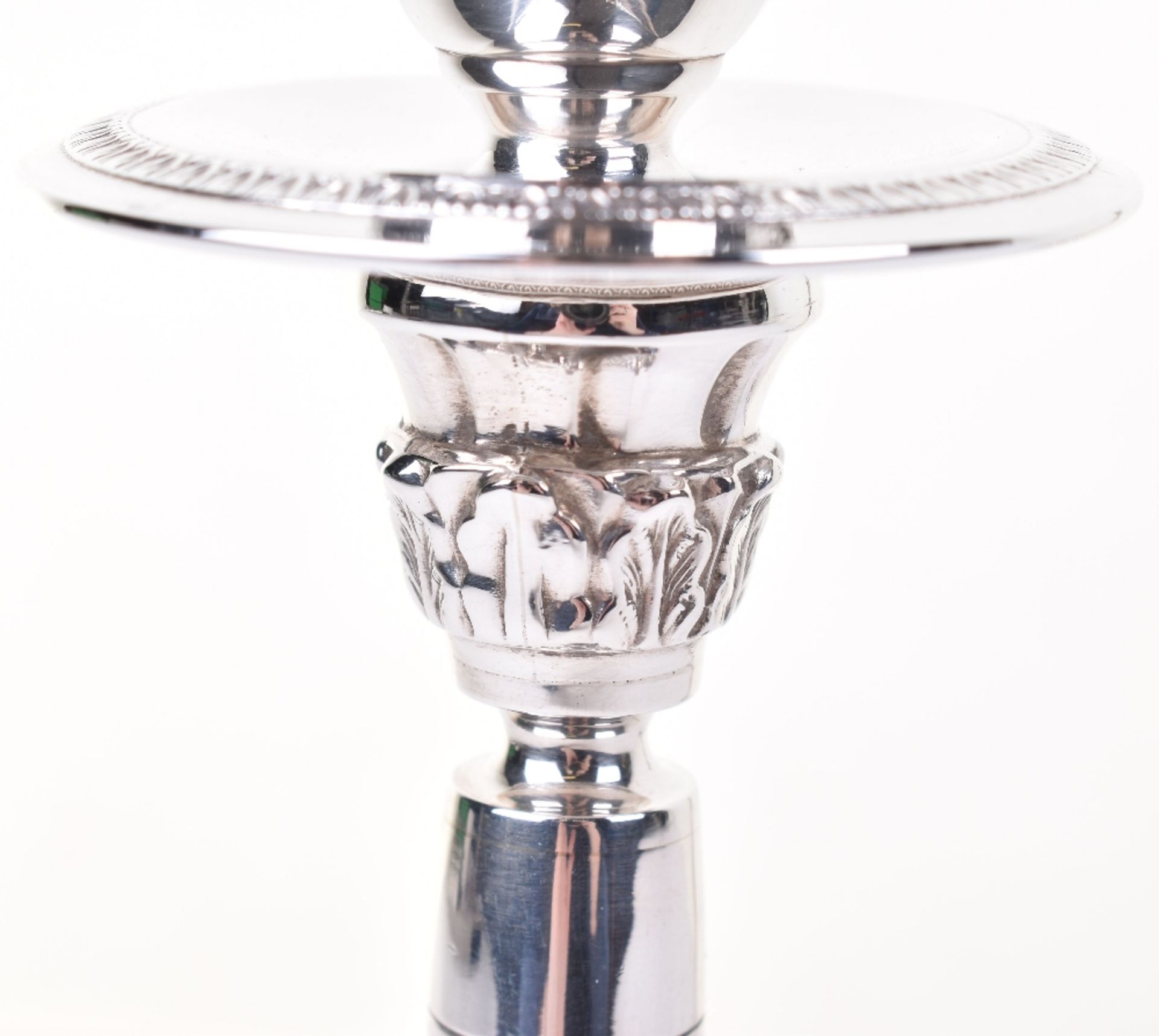 A pair of 20th century silver candlesticks, Birmingham 1998 - Image 5 of 5