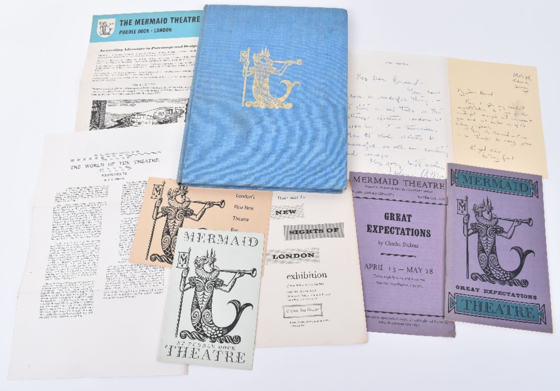 A number of typed and handwritten personal letters relating to the opening of the Mermaid Theatre - Image 6 of 9