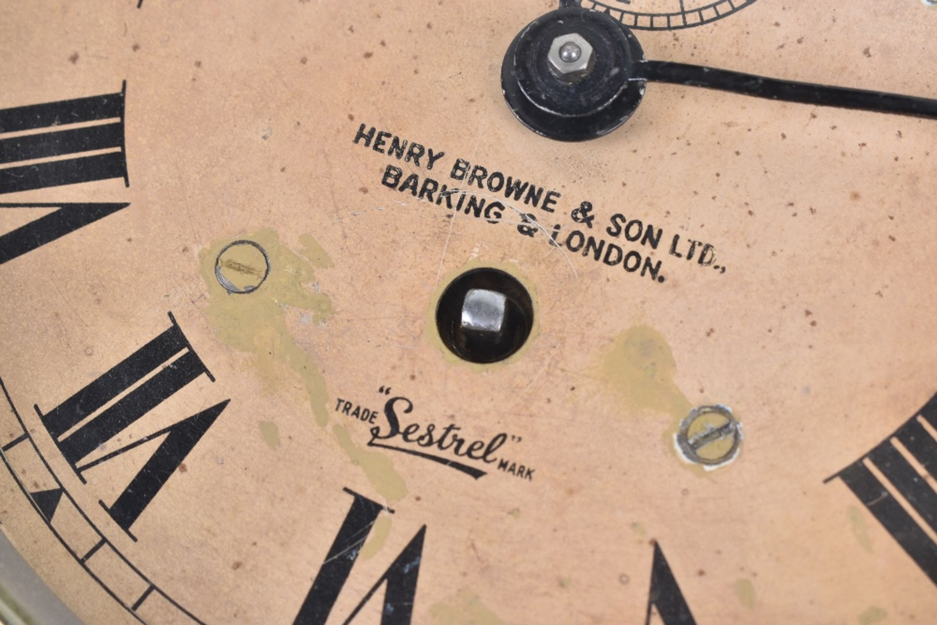 An early 20th century brass cased ships clock by Henry Browne & Son Ltd the Sestrel, with key - Image 2 of 6