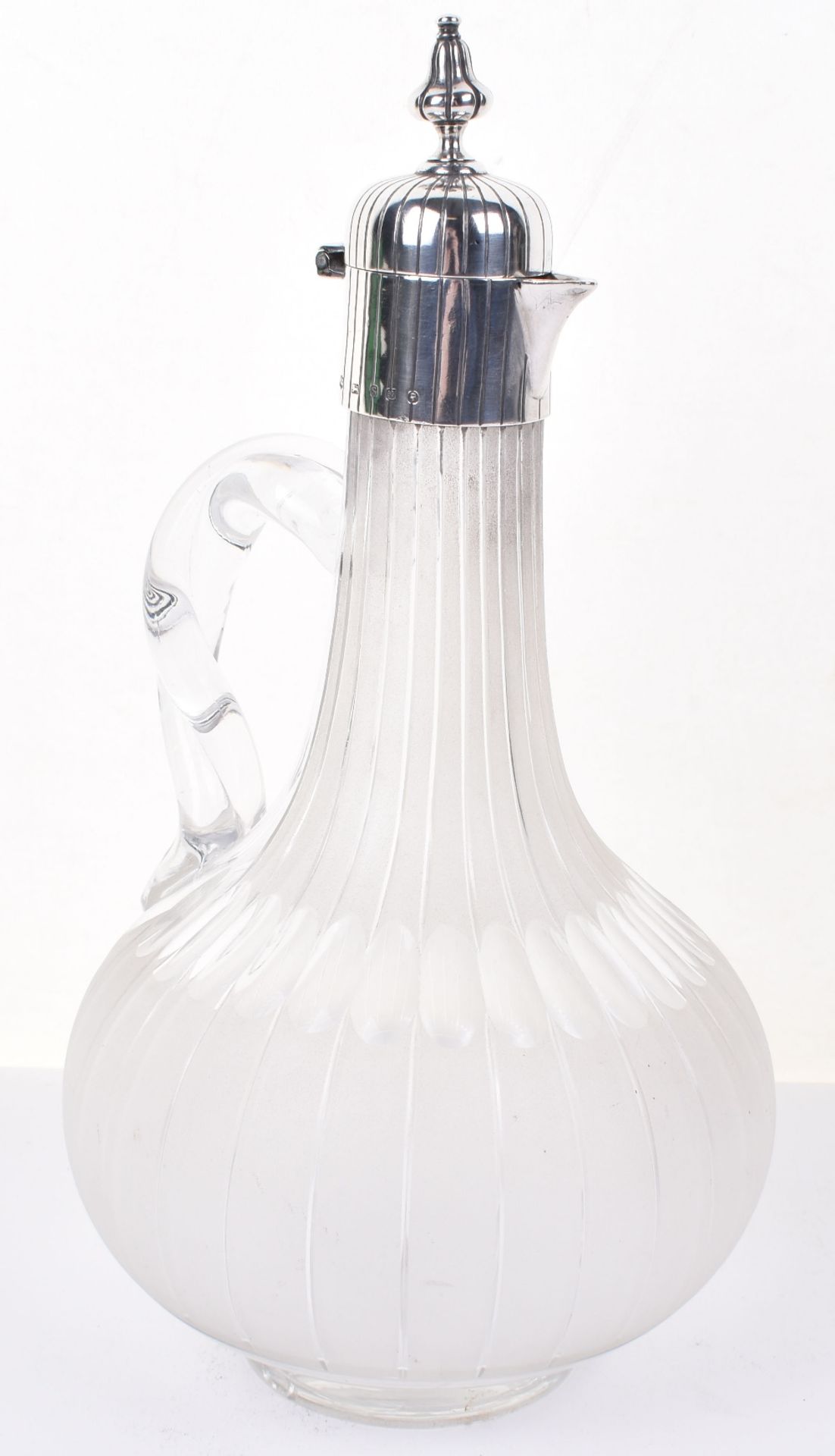 A Victorian silver mounted claret jug, by Henry Wilkinson & Co, Sheffield 1885