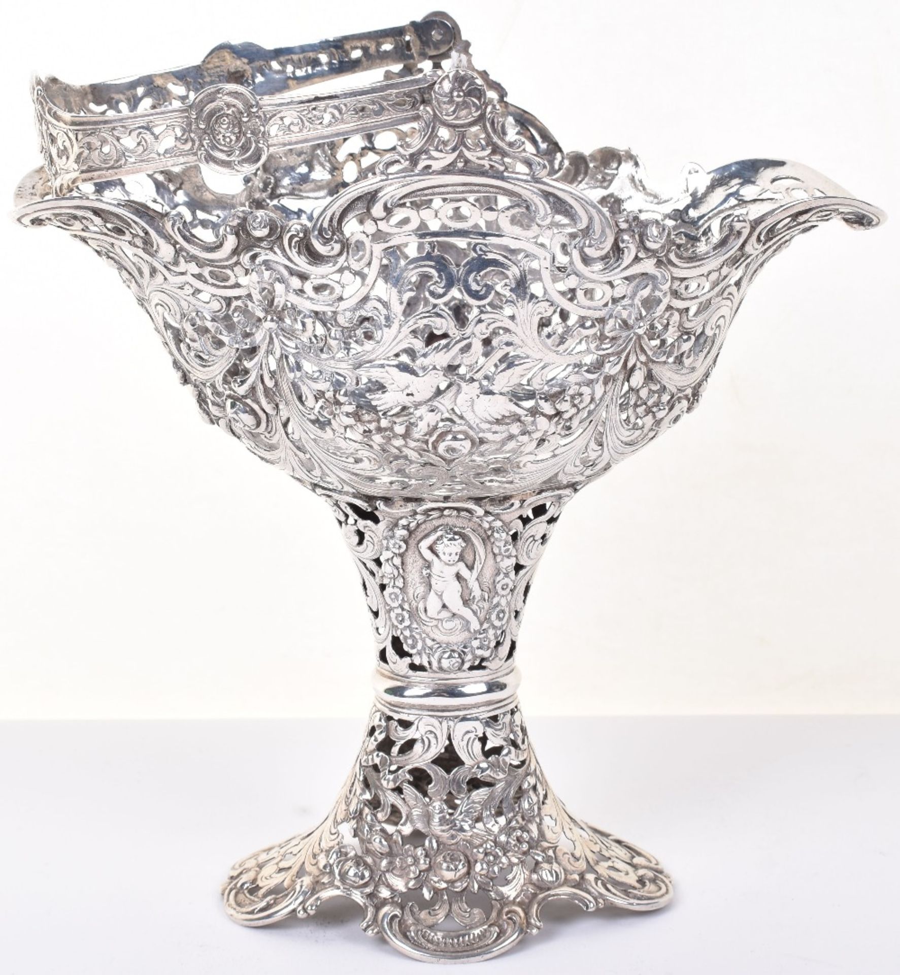 A 19th century German silver (.800) sweet basket - Image 2 of 6