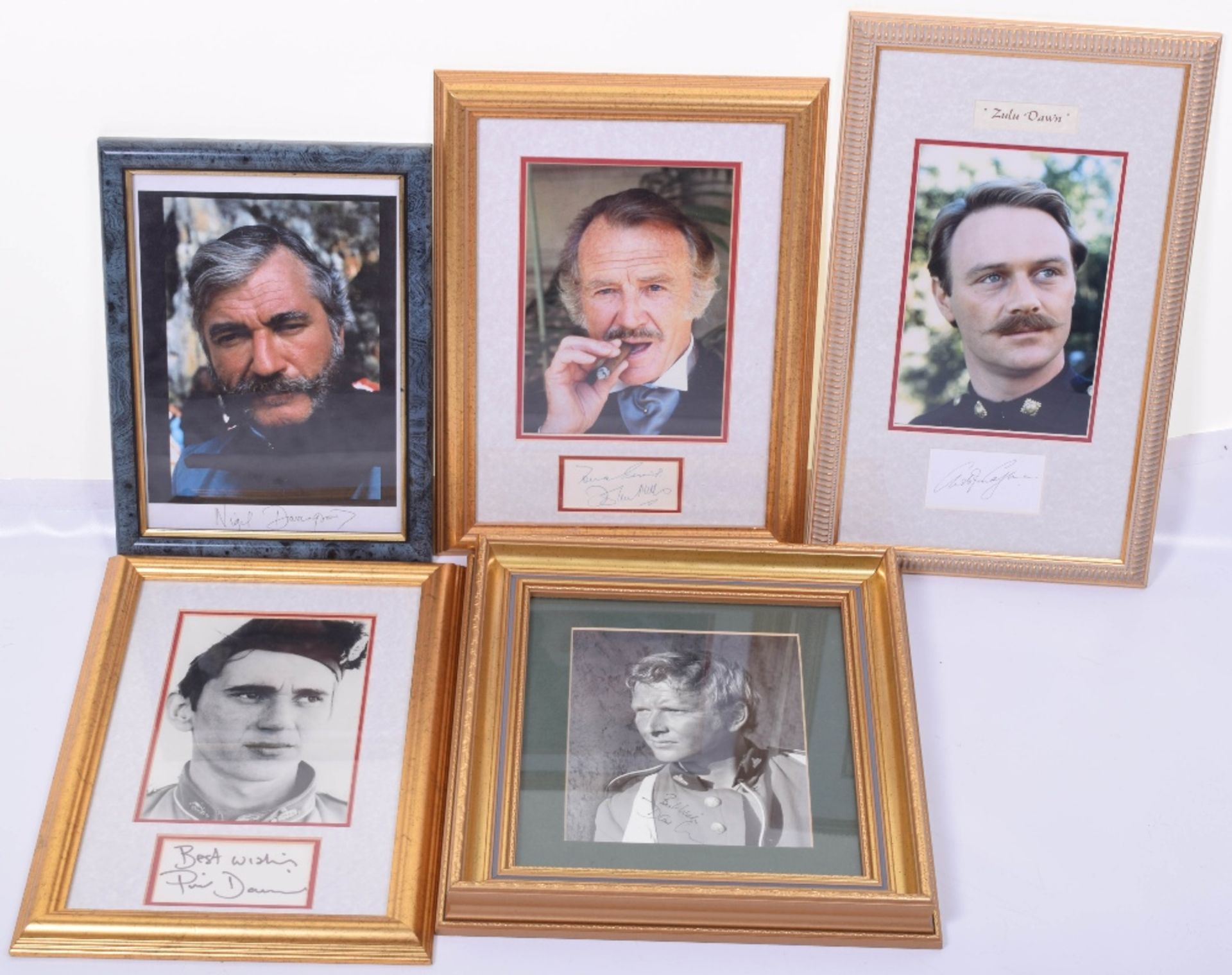 Grouping of Framed Autographs of Actors from Zulu Dawn (1979) - Image 2 of 7
