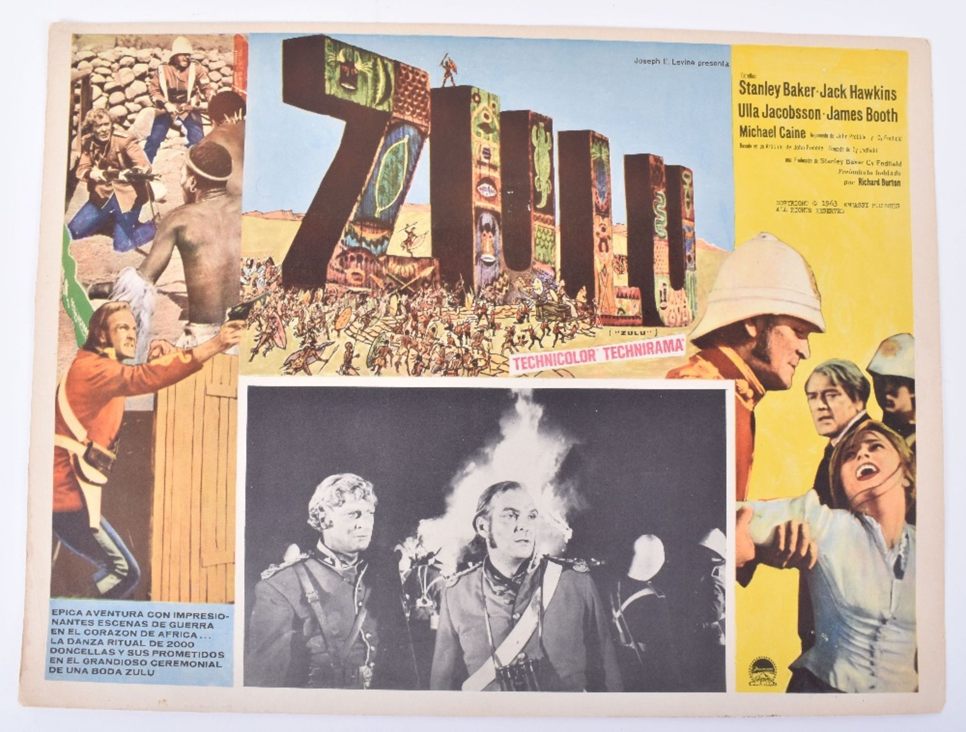 6x Zulu Motion Picture (1964) Lobby Cards - Image 4 of 4