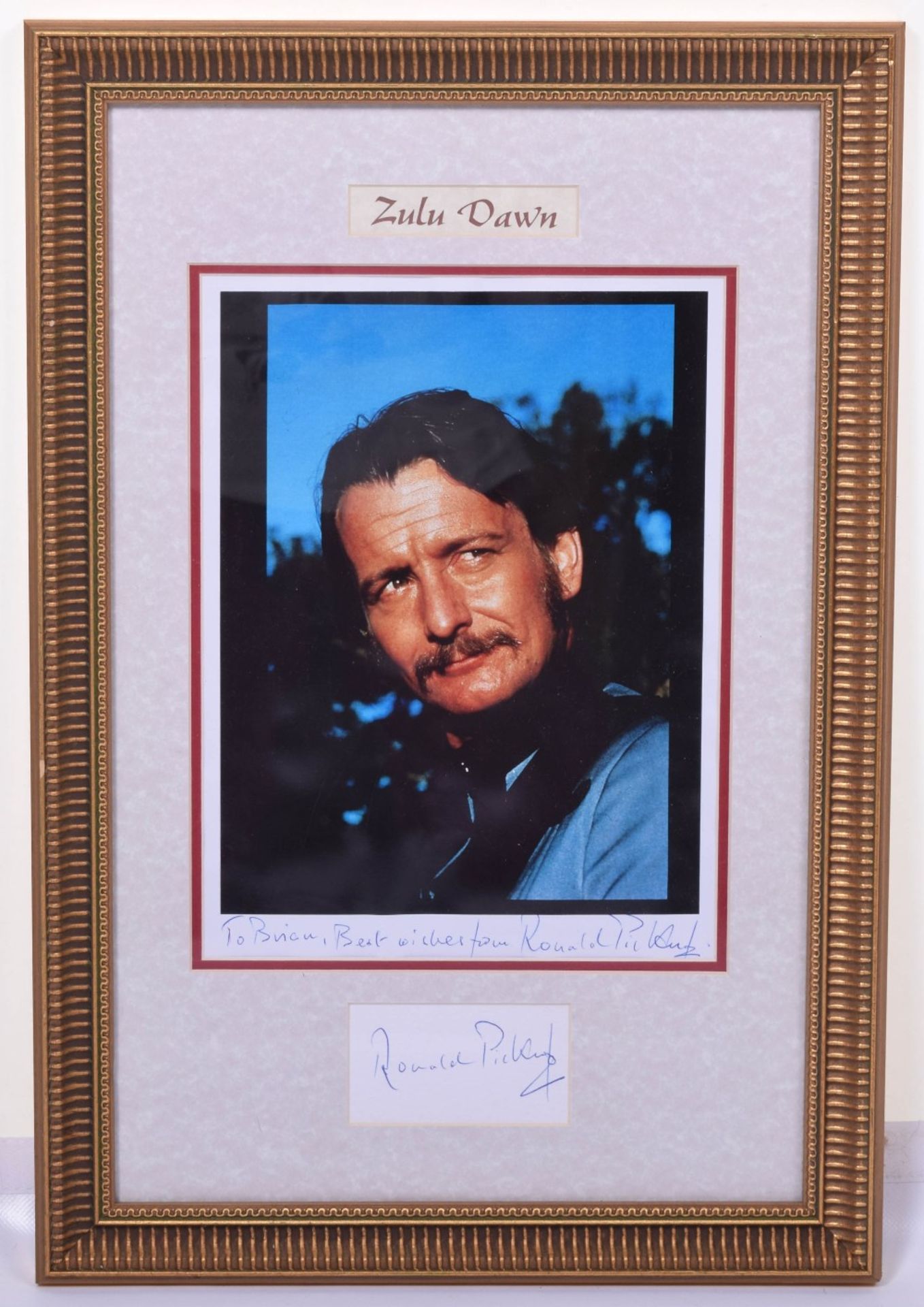 Framed Autograph of Donald Pickering (1933-2009) Zulu Dawn (1979) - Image 2 of 3