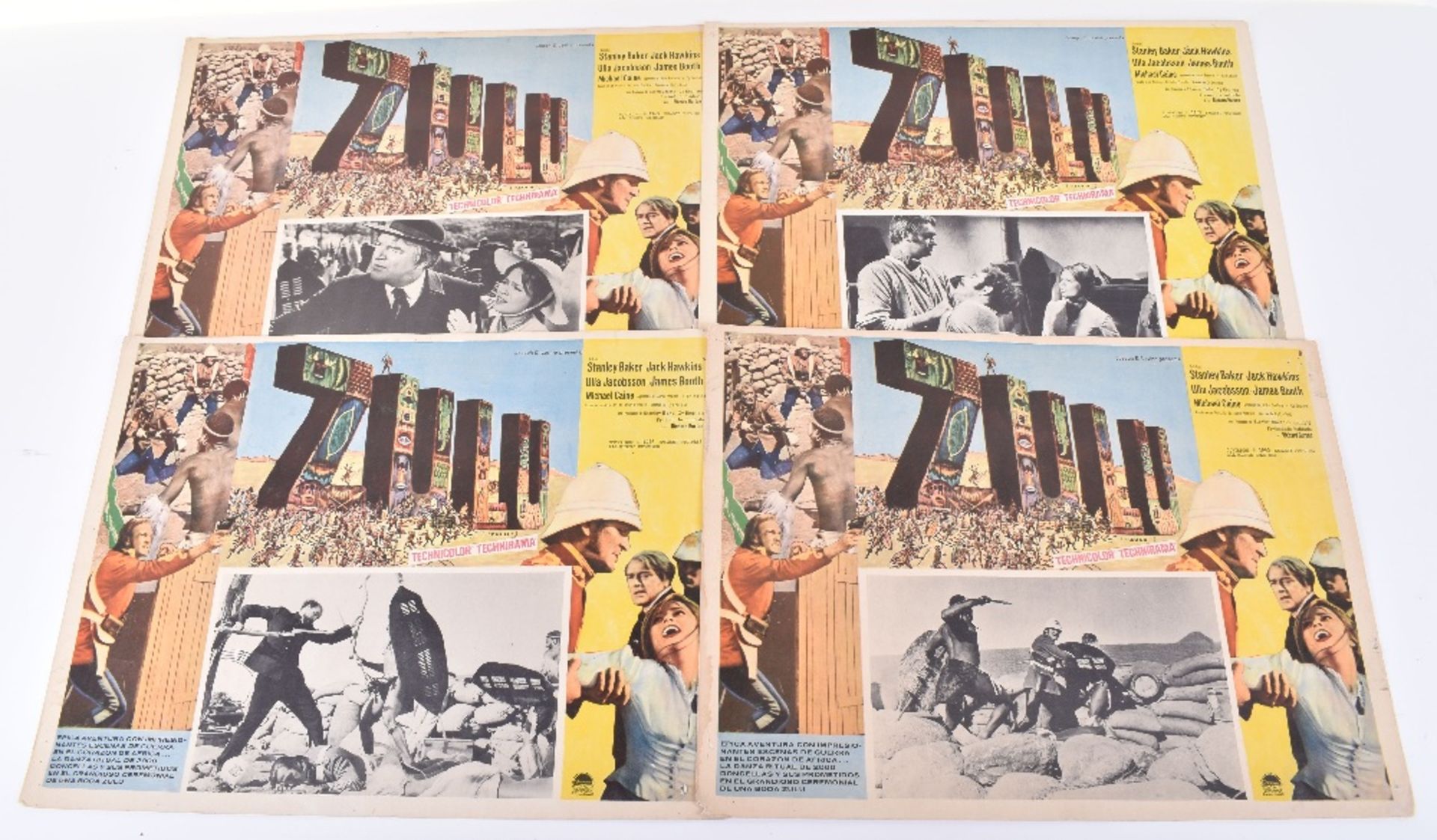 6x Zulu Motion Picture (1964) Lobby Cards - Image 2 of 4