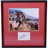 Framed Autograph of Bob Hoskins (1942-2014) Zulu Dawn (1979)