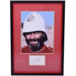 Framed Autograph of Bob Hoskins (1942-2014) Zulu Dawn (1979)