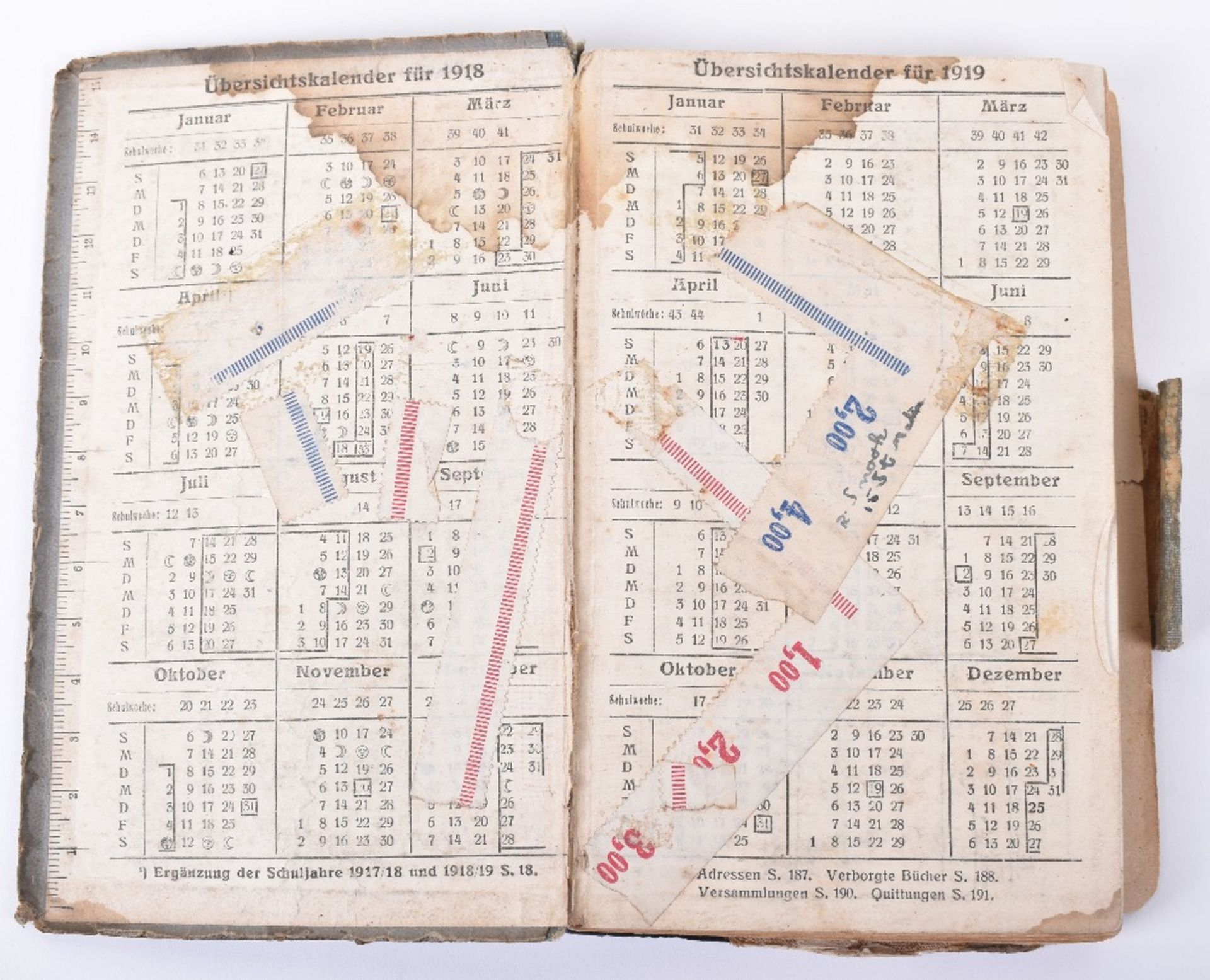 Original German Soldier's Diary / Journal 1918 - Image 2 of 6