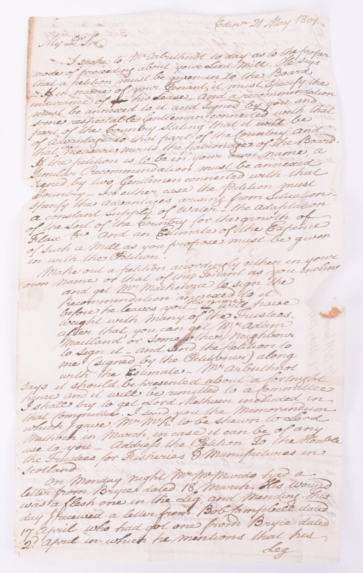 Peninsular War Period Letter - Image 2 of 7