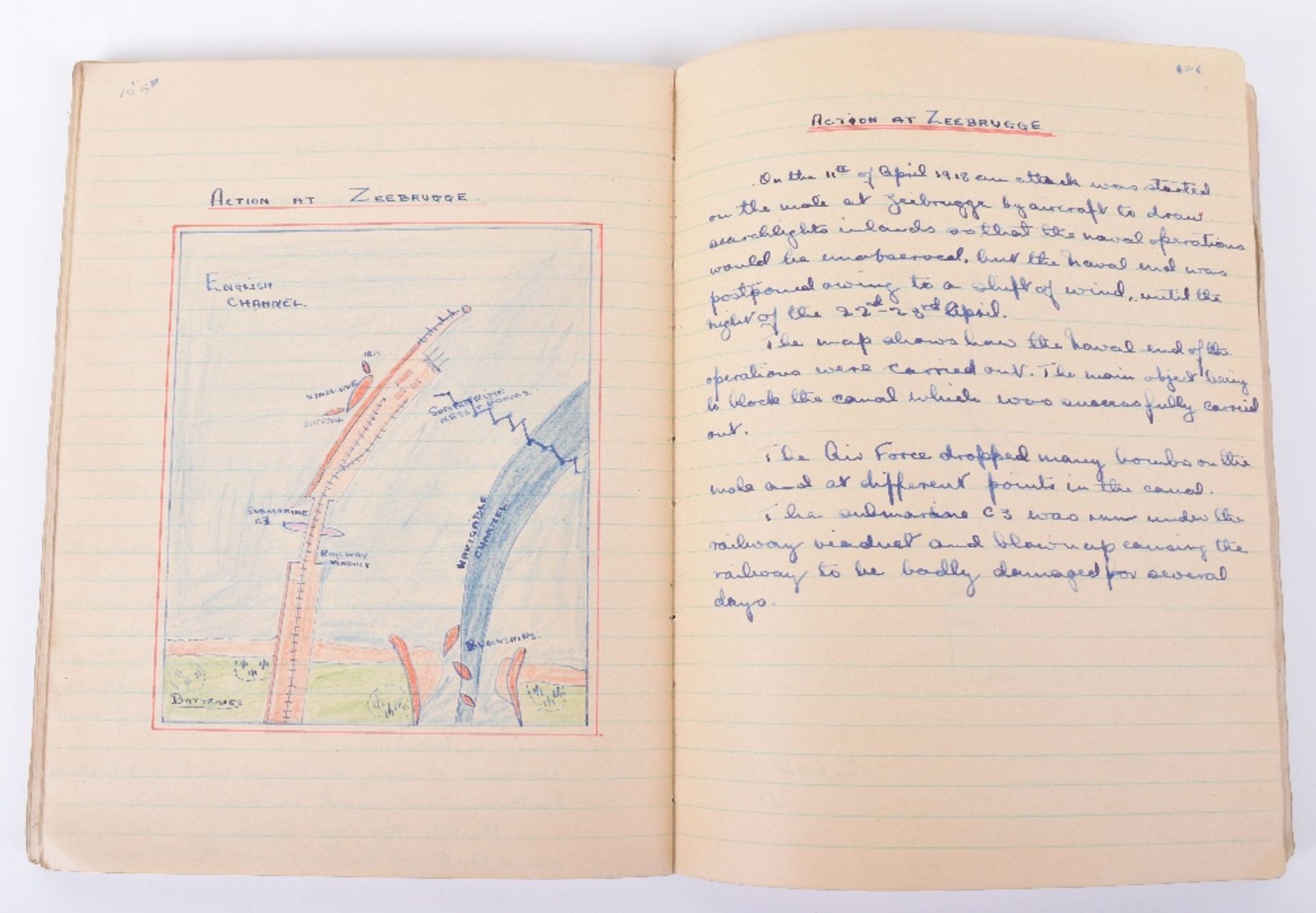Handwritten RAF Lecture Notes of 1935 by 33307 F/O Francis G Ede, Killed in Action 8th June 1940 - Image 6 of 7