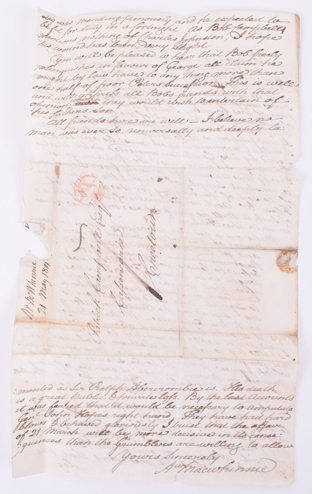 Peninsular War Period Letter - Image 5 of 7