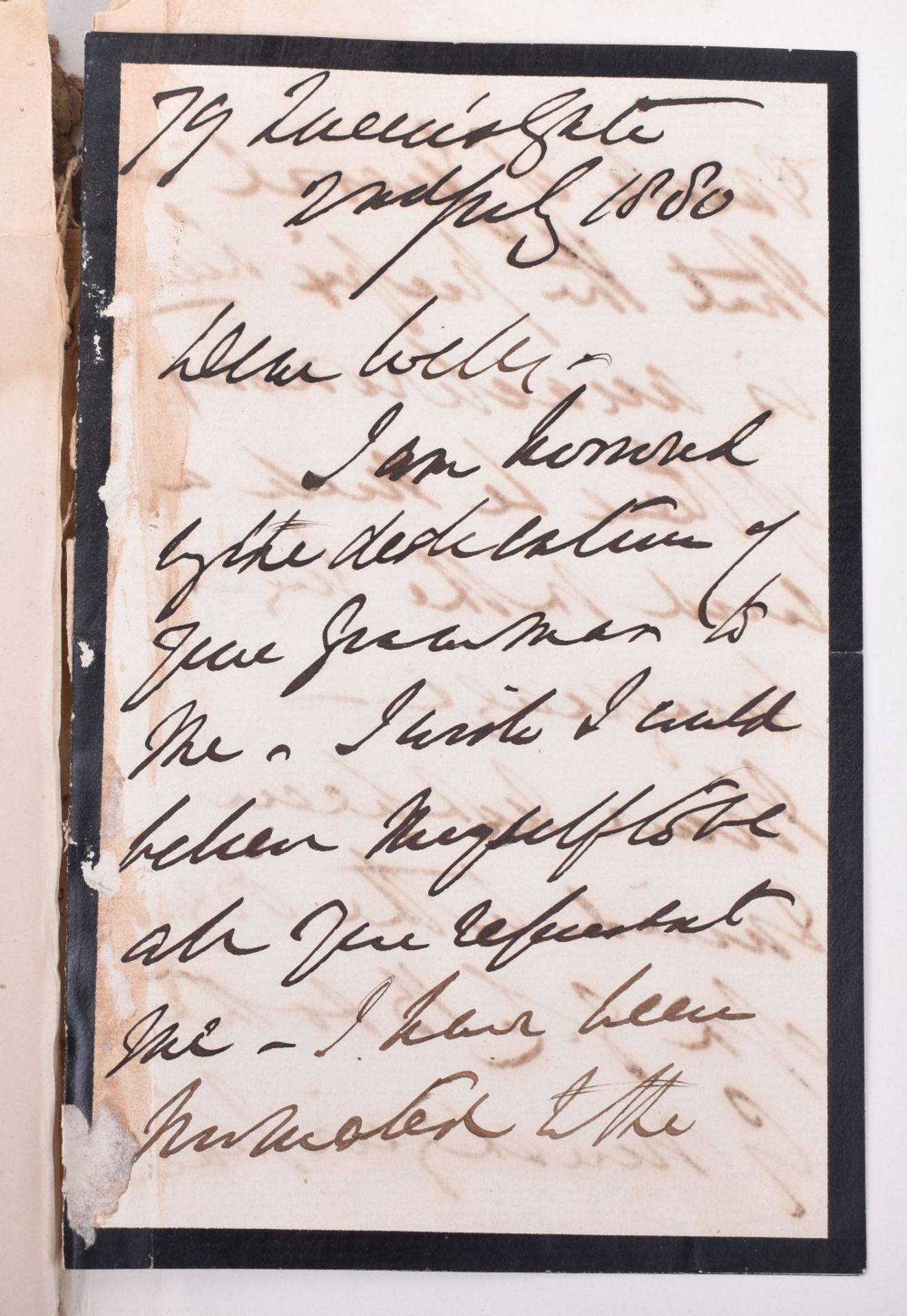 Letter book Relating to Dr Charles Wells from the 1860's to the late 1880's. Dr Wells was a Recognis - Image 8 of 8