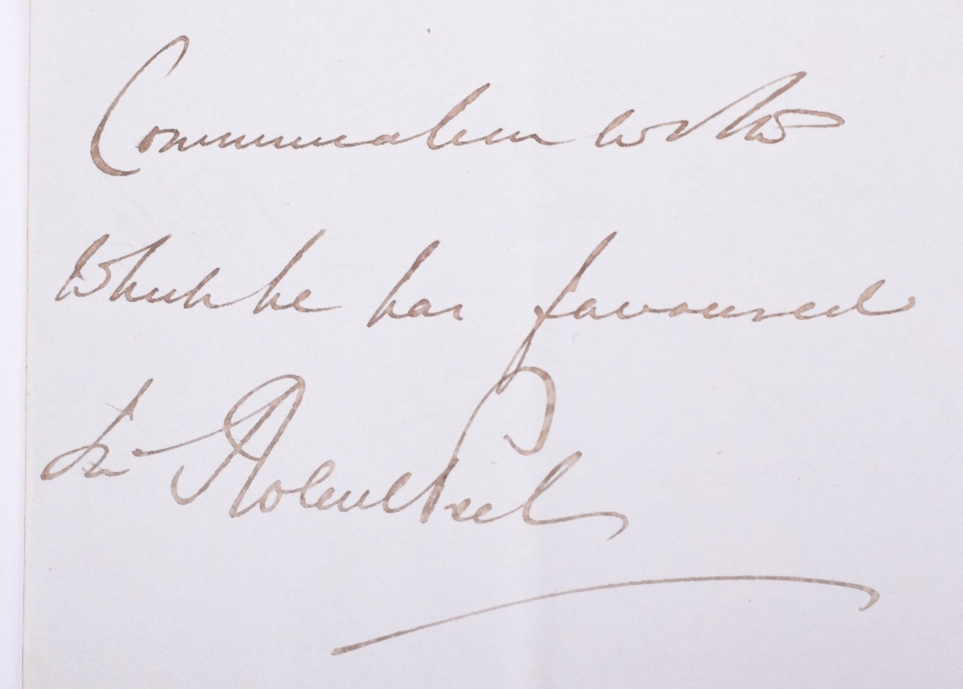 Sir Robert Peel (1788-1850) Signed Letter