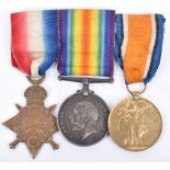 Great War 1914-15 Star Medal Trio 10th London Regiment