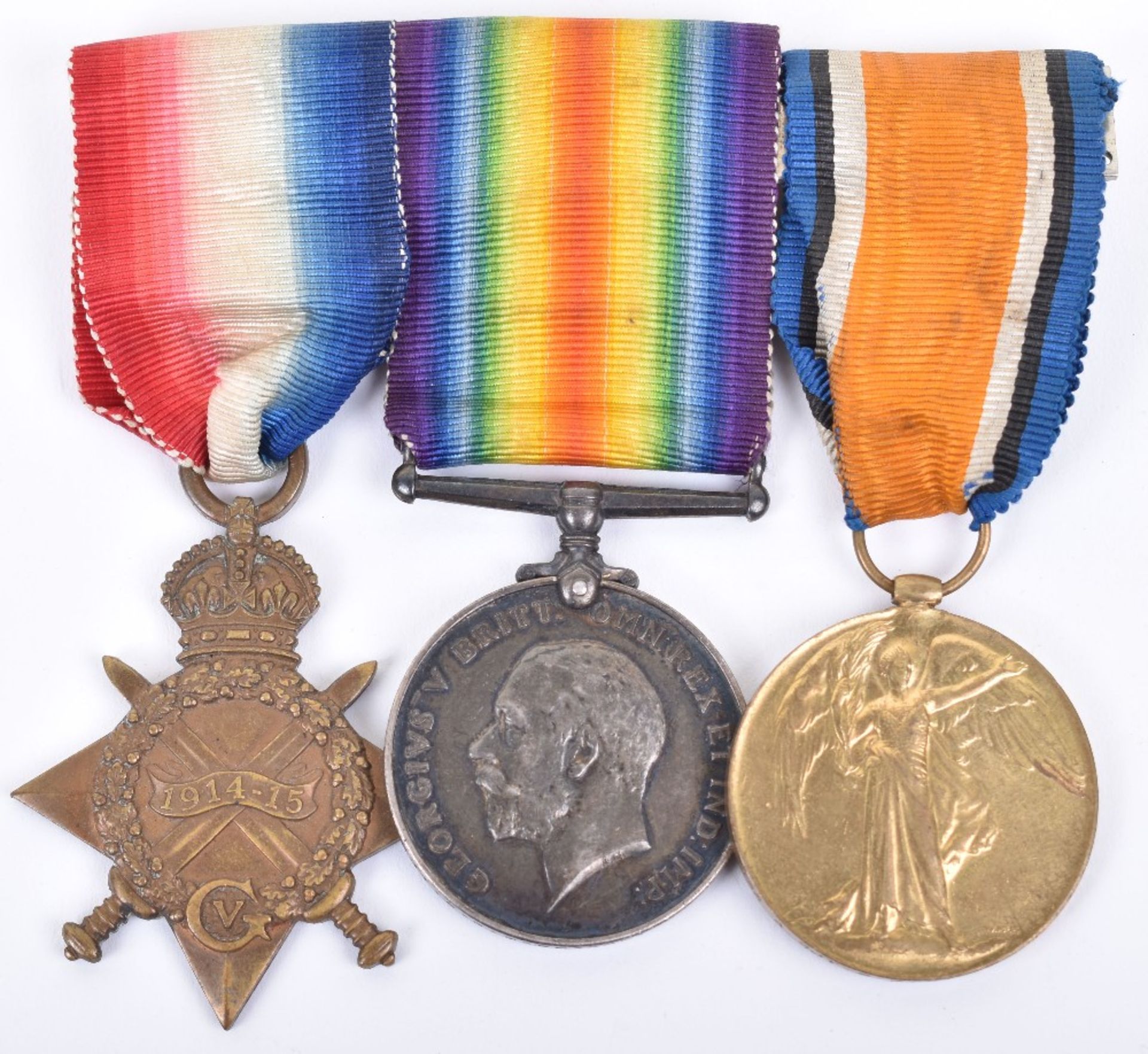 Great War 1914-15 Star Medal Trio 10th London Regiment