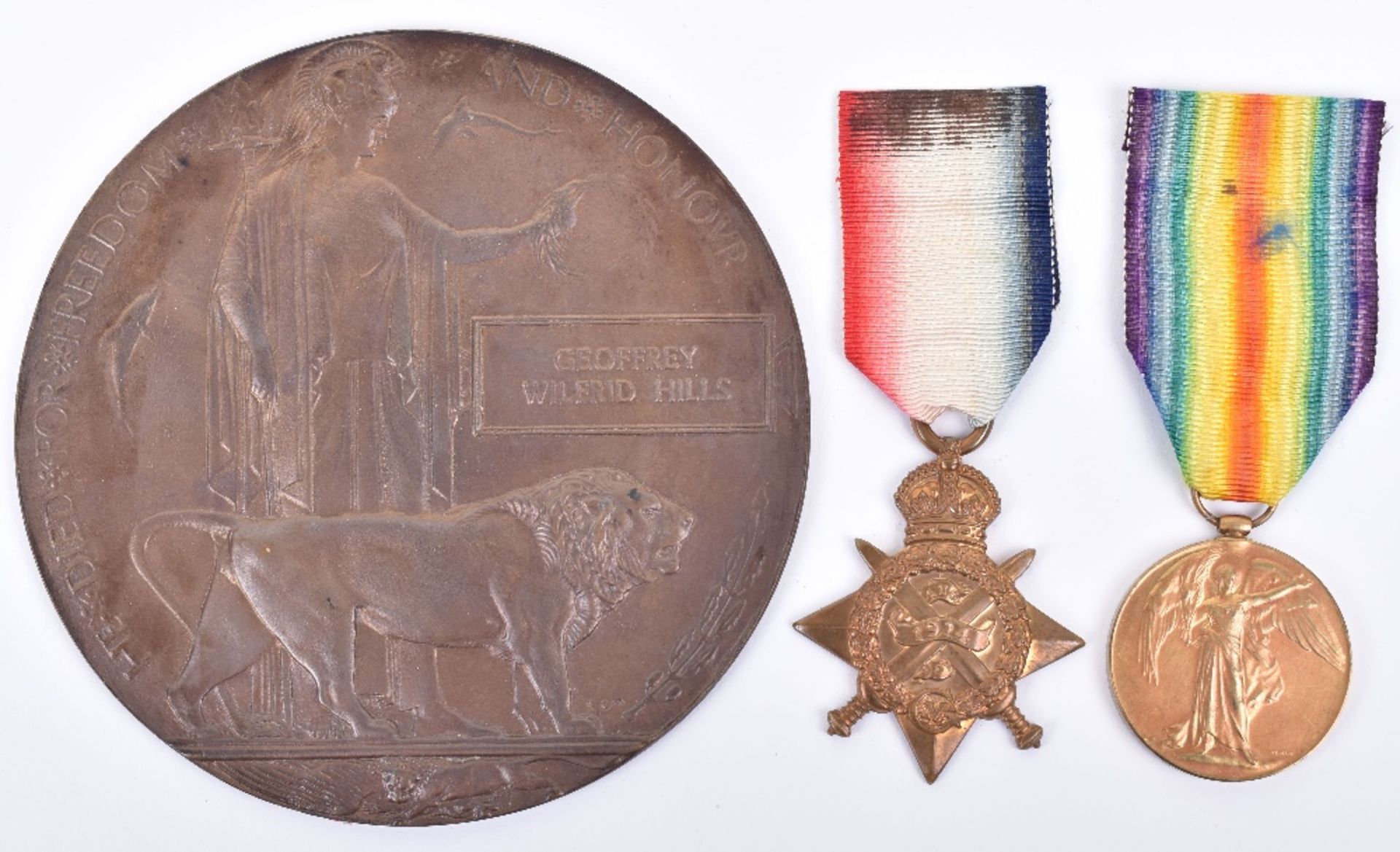 1914 Star Casualty Medal Group of Three Officer 10th London Regiment