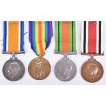 WW1 and WW2 Home Front Medal Group of Four, Late 10th London Regiment