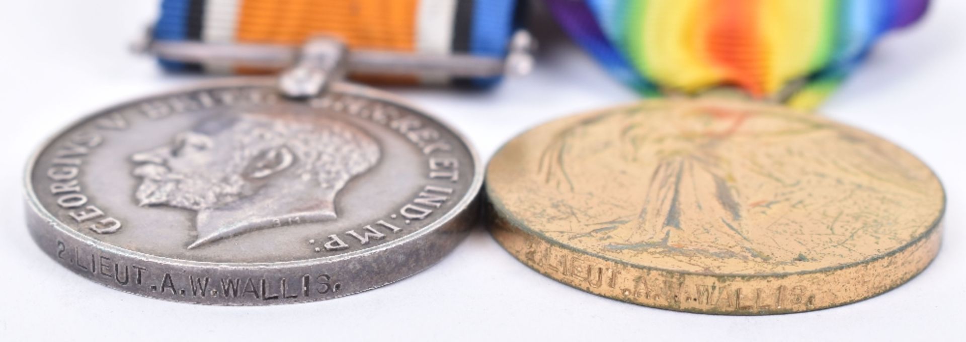 Great War Killed in Action Medal Pair of 2nd Lieutenant 10th London Regiment - Image 3 of 3