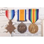 1914-15 Star Medal Trio 10th London Regiment