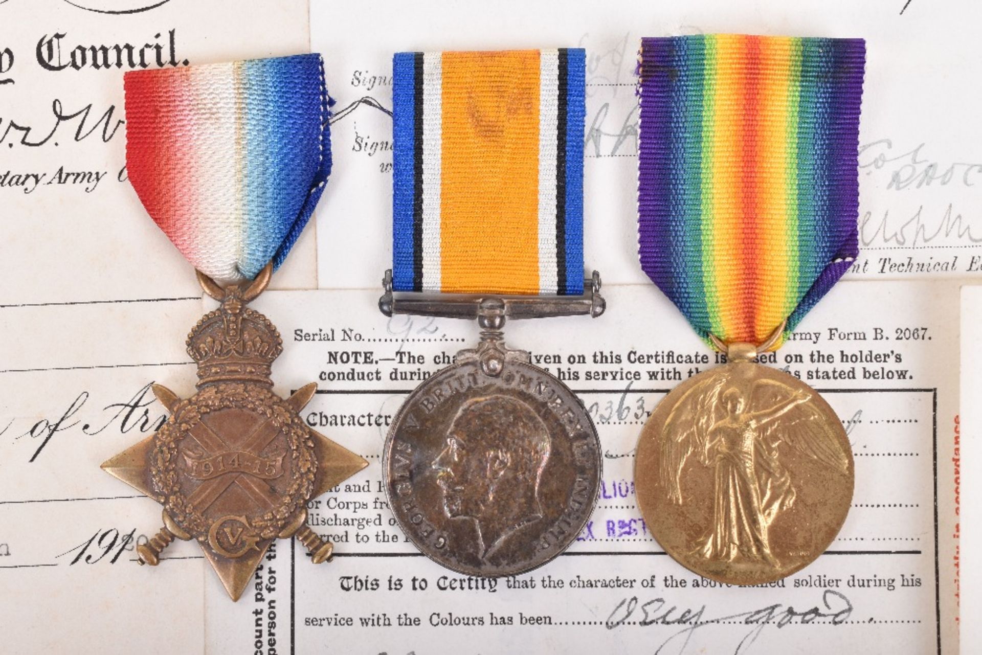 1914-15 Star Medal Trio 10th London Regiment