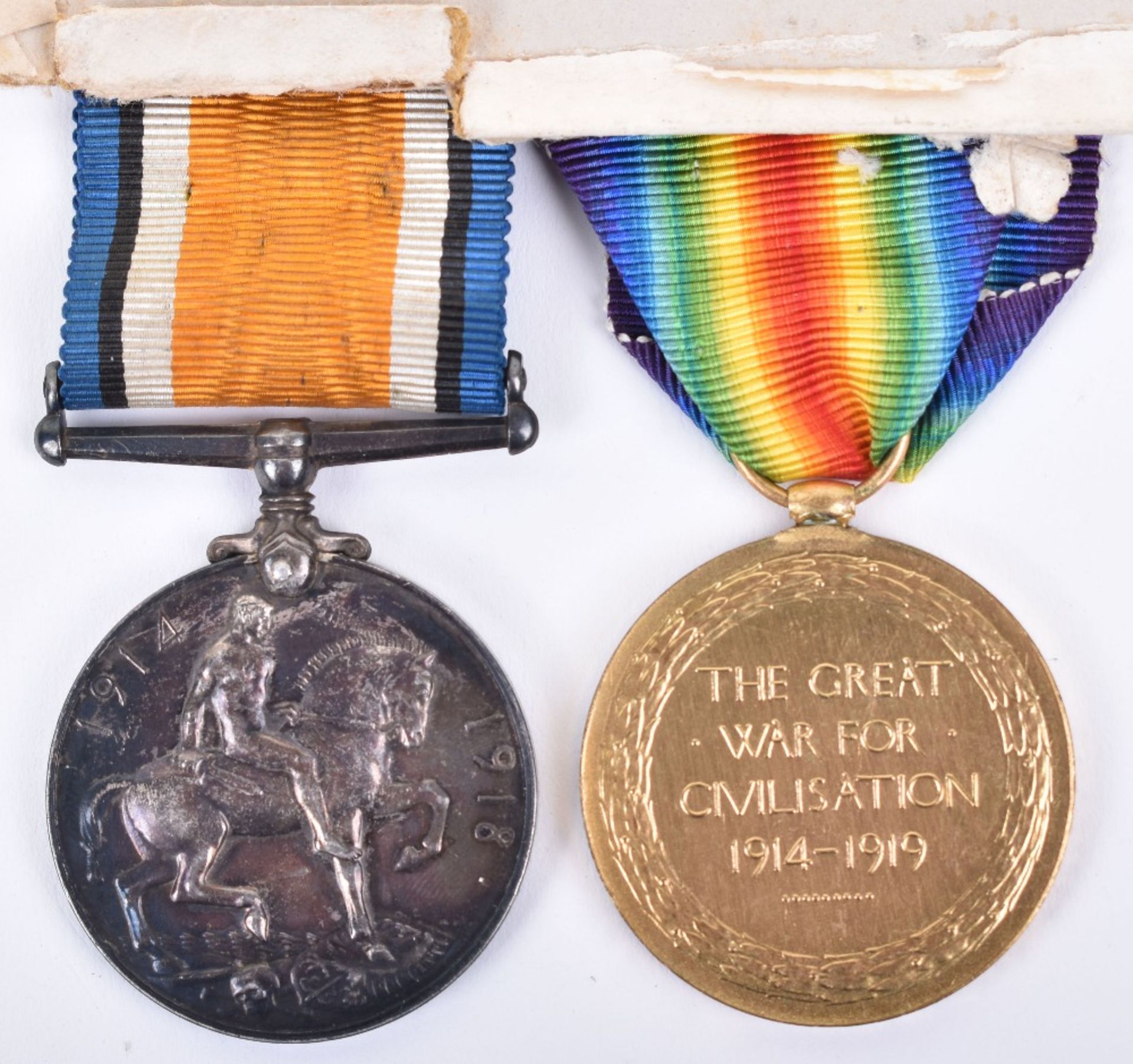 Great War Medal Pair 28th (Artists Rifles) London Regiment - Image 3 of 3