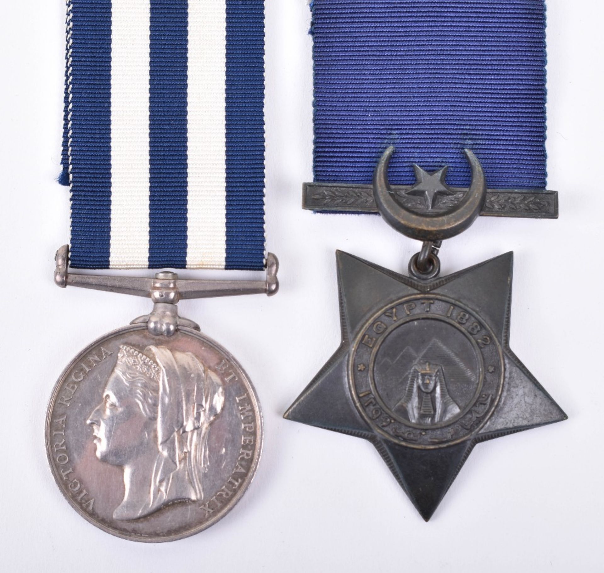 Victorian Egypt & Sudan Campaign Medal Pair Royal Navy