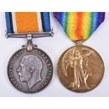 Great War Killed in Action Medal Pair of 2nd Lieutenant 10th London Regiment