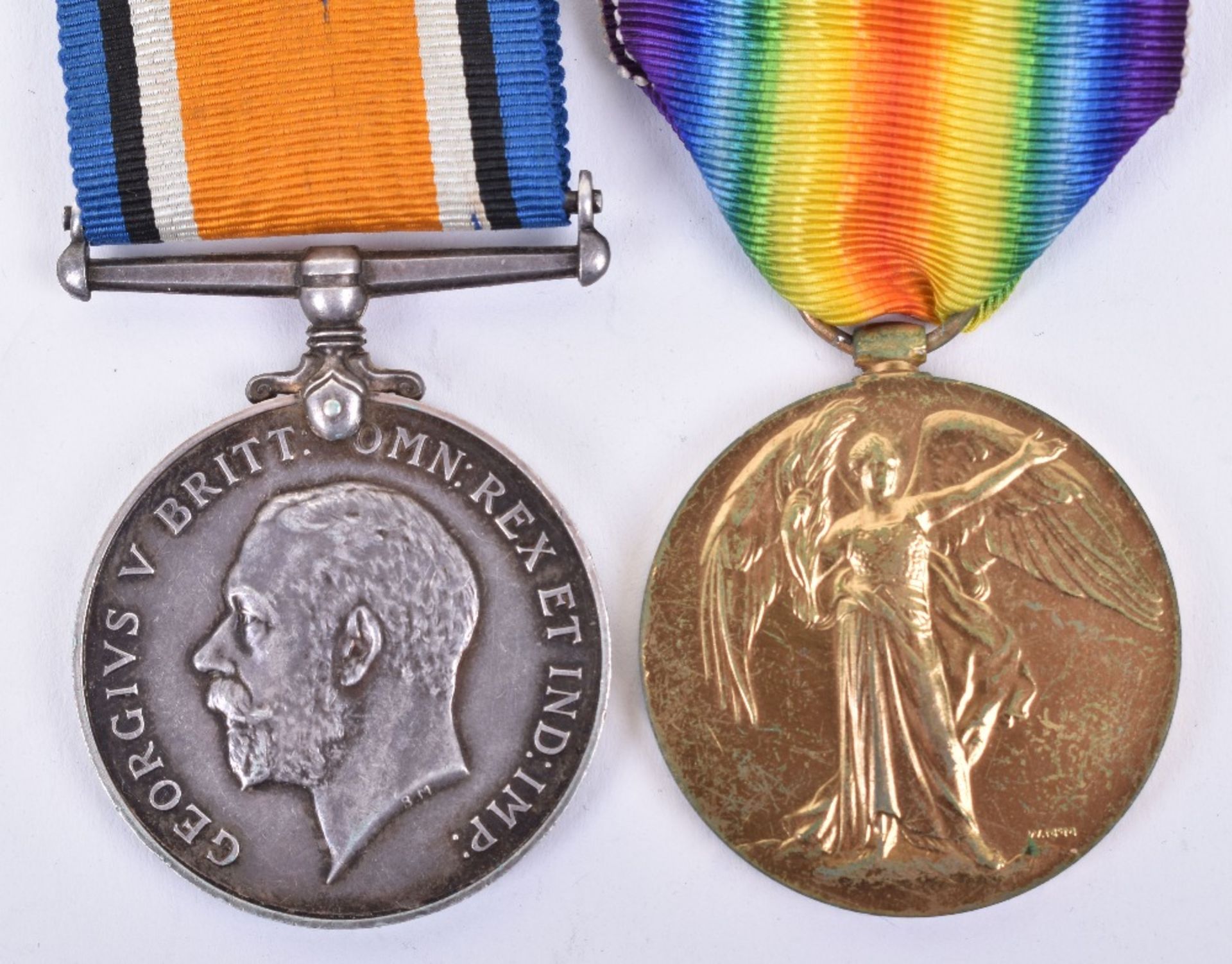 Great War Killed in Action Medal Pair of 2nd Lieutenant 10th London Regiment