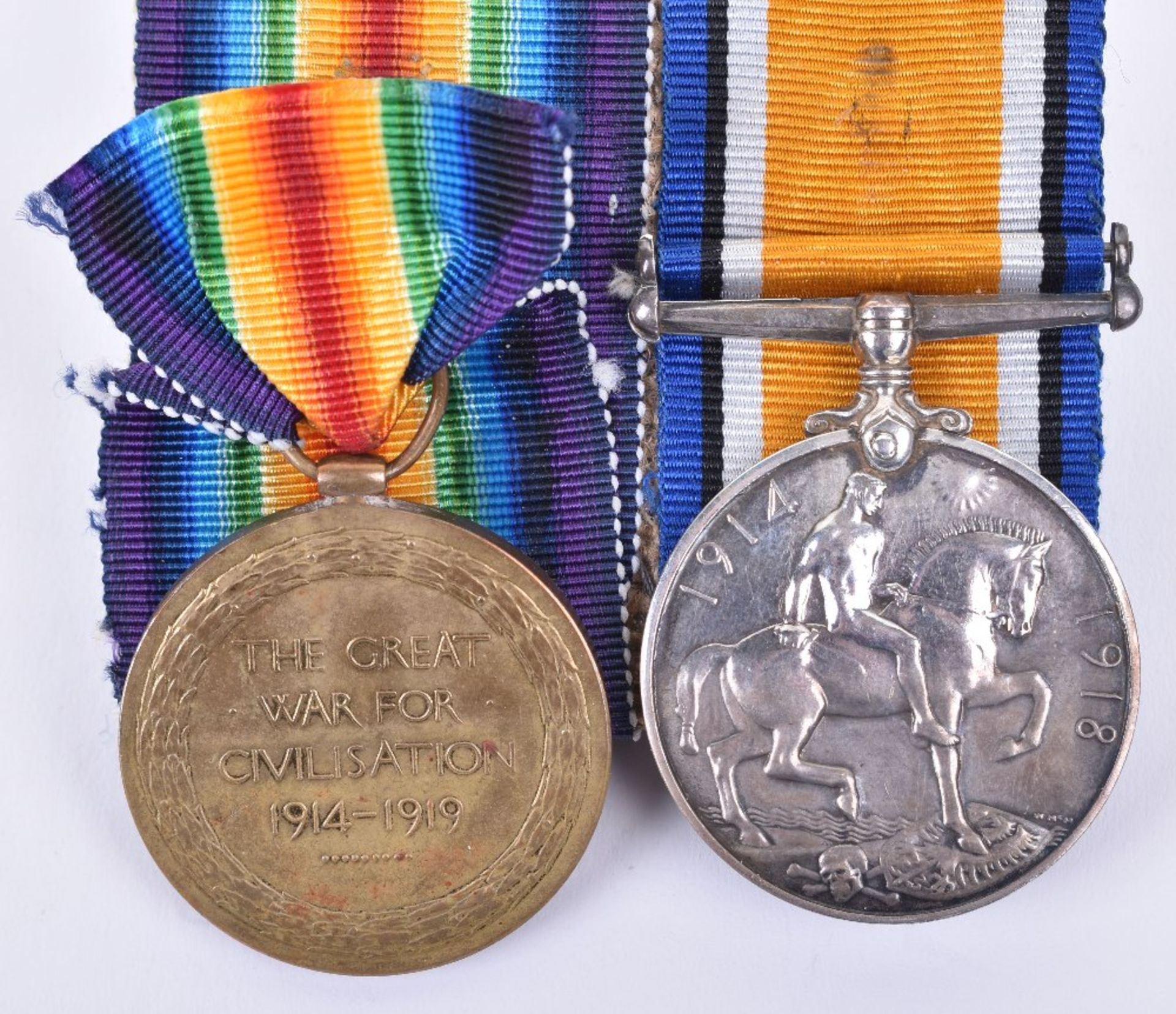 Great War Casualty Medal Pair 10th London Regiment - Image 3 of 3