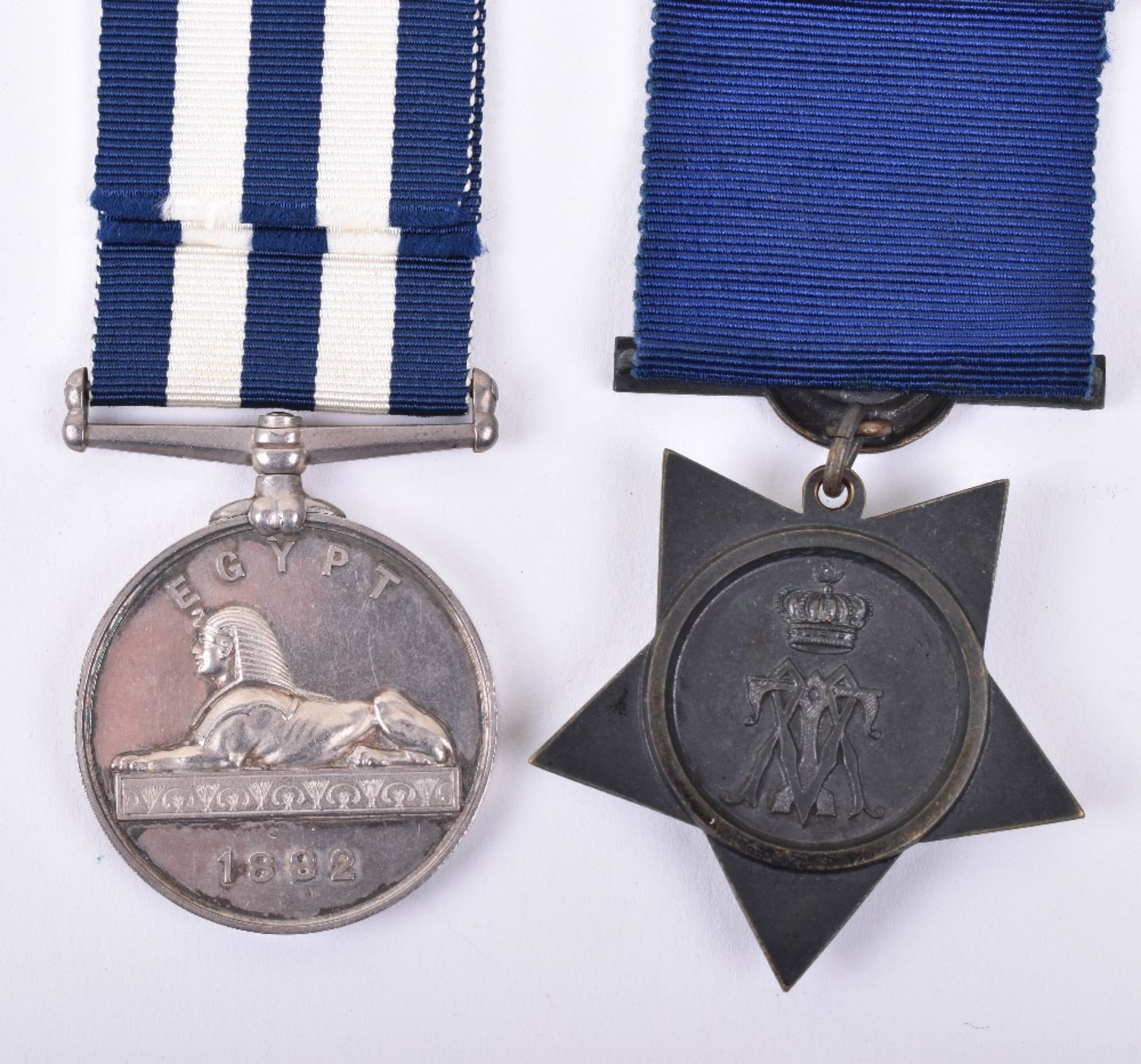 Victorian Egypt & Sudan Campaign Medal Pair Royal Navy - Image 3 of 3