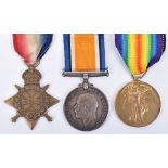 1914-15 Star Medal Trio 3rd London Regiment,