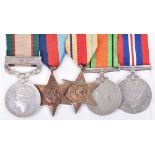 Indian General Service and WW2 Campaign Medal Group of Five Scinde Horse (Indian Armoured Corps)