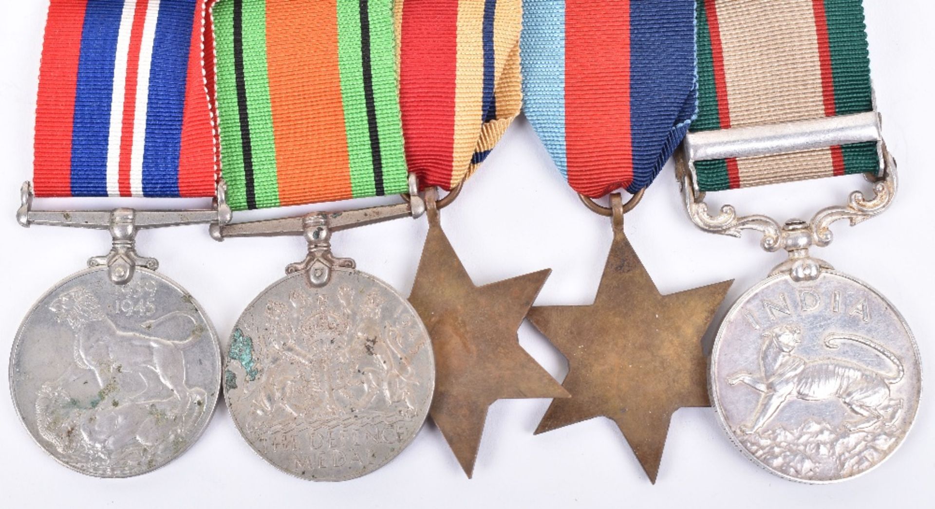 Indian General Service and WW2 Campaign Medal Group of Five Scinde Horse (Indian Armoured Corps) - Image 3 of 3